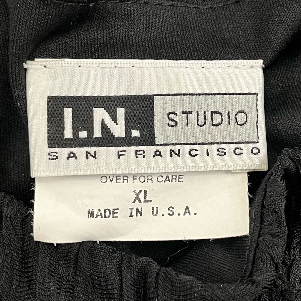 I.N. Studio Ribbed Black Sleeveless Tank 004 - Picture 6 of 6
